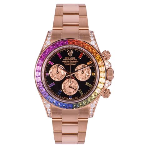 rolex rainbow woman|rainbow rolex for sale.